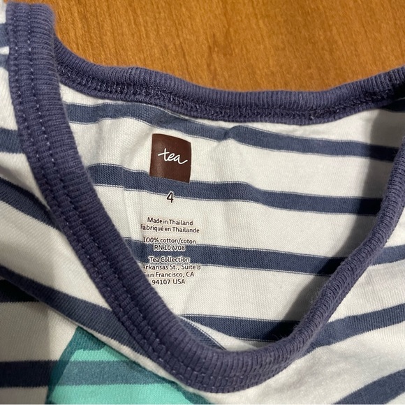 Tea Collection Lot of 3 Girls' Tropical Graphic Tee & Tank Top Bundle Size 4 - Picture 7 of 8
